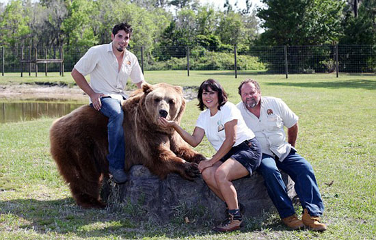 美国一训熊世家养13头大熊当宠物 朝夕相处如家人