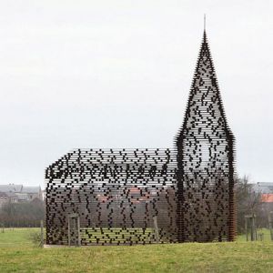 惊艳!比利时设计师花巨资打造镂空教堂