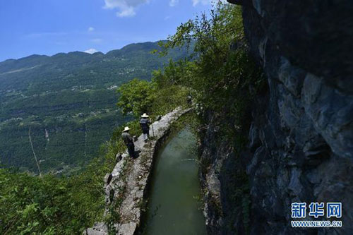 鄂西深山中的“绝壁天河”，耗时10年建成蜿蜒数十公里