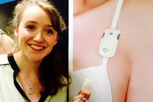 苏格兰女孩发明可穿戴防强暴警报器 可被佩戴在内衣肩带上