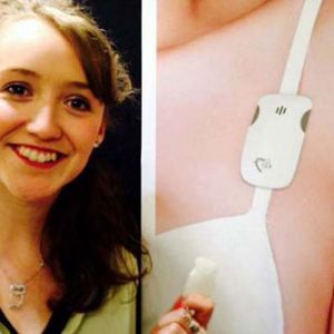 苏格兰女孩发明可穿戴防强暴警报器 可被佩戴在内衣肩带上