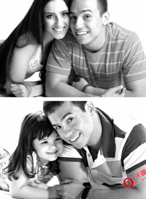 为纪念亡妻，巴西男子与3岁女儿拍了一组特殊的“情侣照”！