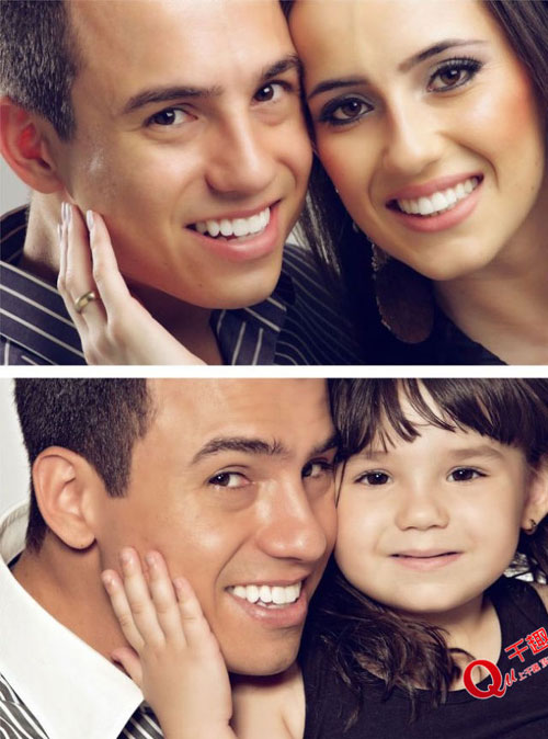 为纪念亡妻，巴西男子与3岁女儿拍了一组特殊的“情侣照”！