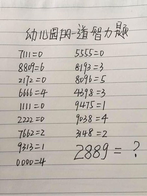 不服来战！小学生测试题烧坏大人的脑