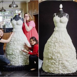 可以吃的婚纱：糕饼师制作蛋糕 花费300小时